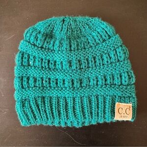 CCBaby Teal Knit Beanie for Toddlers